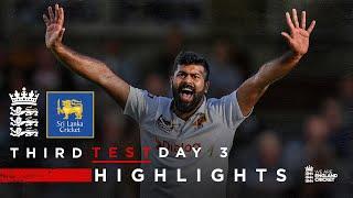 Kumara's 4-Fer In 16 Wicket Day! | Highlights - England v Sri Lanka Day 3 | Rothesay Test 2024