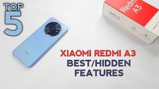 Xiaomi REDMI A3 Top 5 Best/Hidden Features | Secret Tips And Tricks