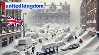 UK in Chaos ! Snowstorm Freezes Roads and Closes Schools Today