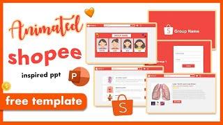 Shopee Inspired Powerpoint | free template and font | fristhetic daily ️