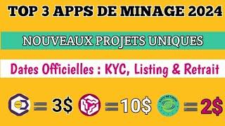 TOP 3 PROJETS DE MINAGE : RETRAIT FIN 2024 !