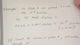 Lab 3: cfu calculations