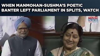 Manmohan Singh-Sushma Swaraj Parliament Banter Left MPs Laughing| Watch Iconic Blast From Past Scene