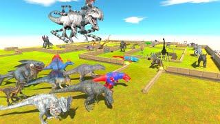 CARNIVORE DINOSAURS RELEASE & save Indominus REX PARKOUR - ARBS