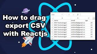 ReactJS - How to export CSV file with reactjs