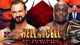 WWE Hell In A Cell 2021 Official Match Card