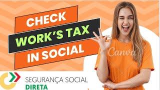 How To Check Work / Job Tax Online in Social Segurança (Hindi/Urdu) in Portugal 