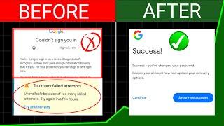 How To Recover Gmail Account Without Recovery Email And Phone Number ! How To Recover Gmail Account