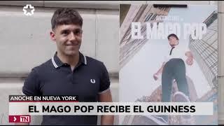 Telemadrid Telenoticias - EL MAGO POP, record Guinness en Broadway