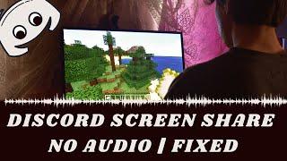 How to FIX Discord Screen Share NO AUDIO | Discord Streaming No Sound