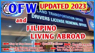 PAANO MAGRENEW NG DRIVERS LICENSE ANG MGA OFW at FILIPINO na NAKATIRA na sa ABROAD?