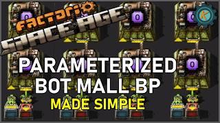 The Best Simple Parameterized Bot-Mall Blueprint For Factorio Space Age!