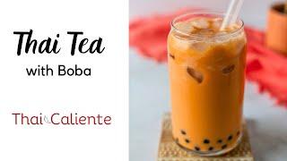 How to Make Thai Tea with a French Press and Boba