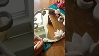 DIY mirror idea🪞🪷 #shortsvideo #diy #mirrorwork #diyhandmade #clayart #craftingideas