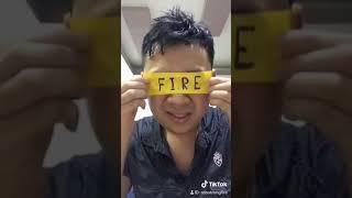 Bịt mắt tên tem ROBOT RONG FIRE () tik tok