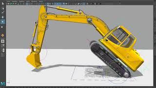 excavator rigging reel in maya