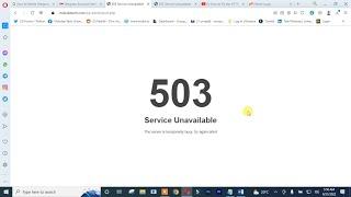 How to Solve 503 Service Unavailable 100% Fix
