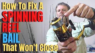 How to fix a SPINNING REEL BAIL that won't close | PENN SPINFISHER V service & maintenance