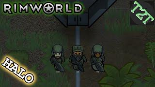 Making Friends With A T-REX!!  | Halo Rimworld Ep1