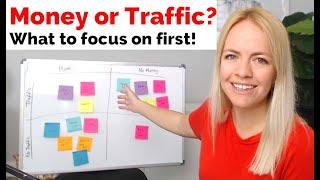 Money & Traffic - What to focus on first when blogging.