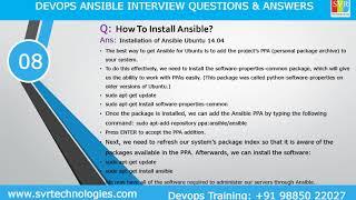 DevOps Interview Questions || DevOps Ansible Interview Questions || DevOps Tutorials