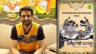 Actor Santhanam wishes the students all the best for Phantasia 2019