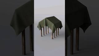 Create This Tent using nCloth Simulation in Maya 2024 #mayatutorials #maya2024 #mayamodeling