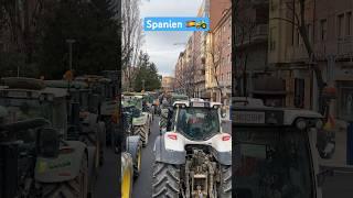 #bauerndemo in #spanien #protest #news #konvoi #spain #demo #tractor #traktor #bauernprotest