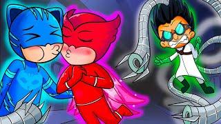 (PJ Mask Animation) - Catboy, geko rescues Owlette from Romeo - Funny love rescue situations #38