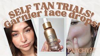 SUMMER PREP! - SELF TAN TRIALS - Garnier Natural Bronze face drops! | AltogetherAlanna