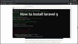 How to install laravel 9