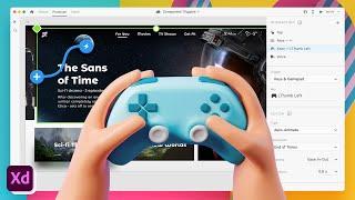 Gamepad, Keys, and Voice Component Triggers in Adobe XD