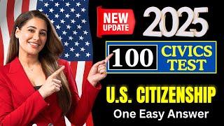 2025 random USCIS 100 civics questions and answers - U.S. citizenship interview I N400 Interview