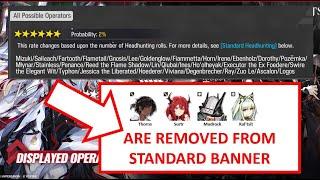 These Operators are removed from Standard banner | Arknights