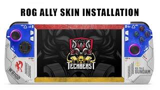 ROG ALLY Skin Installation Guide - Techbeast