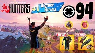 94 Elimination Solo Vs Squads "Zero Build" Gameplay Wins (Fortnite chapter 6)