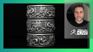 Sculpting Organic Jewelry Designs with ZBrush - Nacho Riesco Gostanza