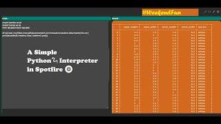 Python Interpreter in Spotfire