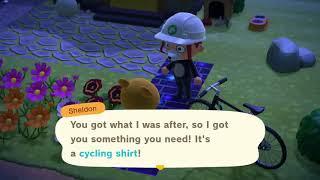 Animal Crossing: New Horizons - Sheldon got way too excited over a puffer fish