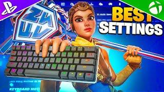 NEW *BEST* Season 4 Console Keyboard Settings + Sensitivity (PS5/PC/XBOX)