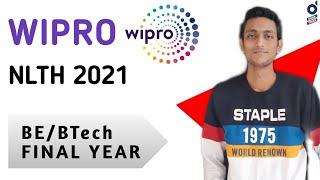 Wipro NLTH Registration 2021 | BE/BTech | Final Year | Date , Pattern , Eligibility