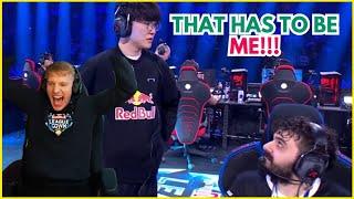 Jankos Lost His Mind Seeing Agurin Plays Next To Faker At Redbull Event | League of Legends Clip