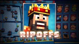 TRYING RIP OFF VERSIONS OF CLASH ROYALE!!