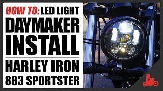 HOW TO: Daymaker LED Style Headlight Install - Harley Sportster