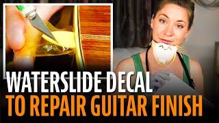 Waterslide decal to repair a guitar finish!