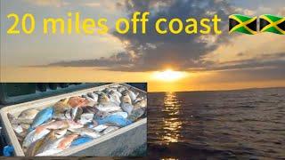 18 hours commercial fishing trip 20 miles off  coast jamaica   Epic catch & sell $$