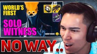 World's First SOLO Witness is Insane... (Destiny 2) | Aztecross Reacts