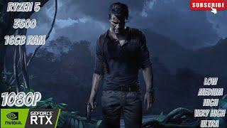 UNCHARTED'S 4 A THIEF'S END TEST ON RTX 3060  l LOW MEDIUM, HIGH, l1080p #uncharted