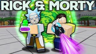 RICK & MORTY Destroy TOXIC TEAMERS in Heroes Battlegrounds (ROBLOX)