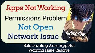 How To Fix Solo Leveling Arise App not working | Not Open | Network & Permissions Issue